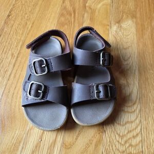 Merrell Kids Dark Brown Double Strap Sandals